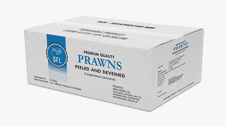 Vannamei King Prawns Peeled & Deveined (PnD)